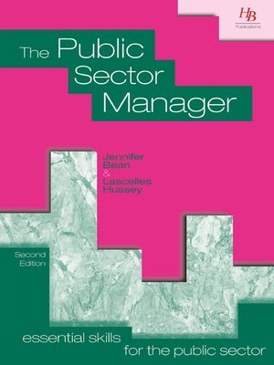 cover image of The Public Sector Manager